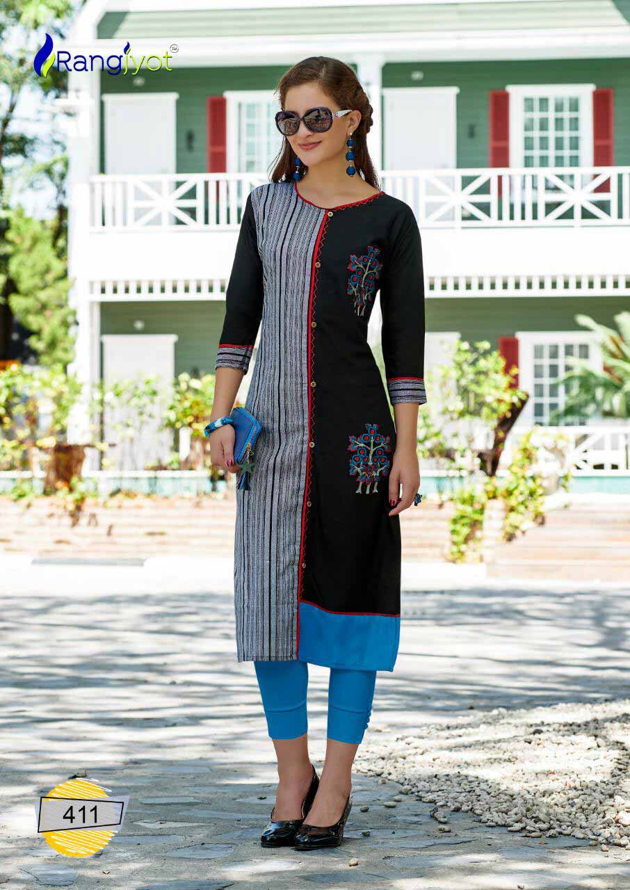 Rang Jyot Keshvi Vol-4 Print Embroidery Kurti Rang Jyot Keshvi Vol-4 Print Embroidery Kurti